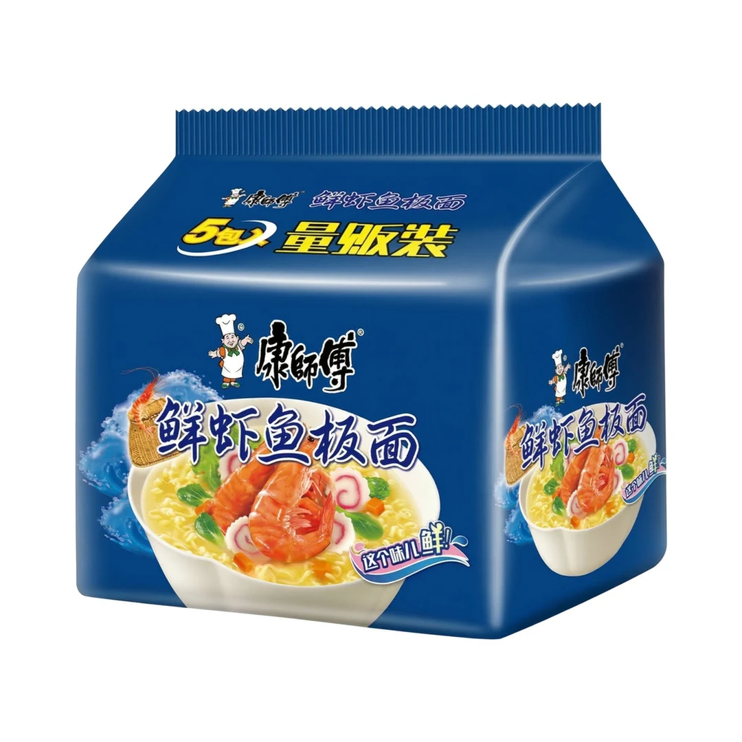 Master Kong Instant Noodles Fish and Shrimp Flavour 100g*5