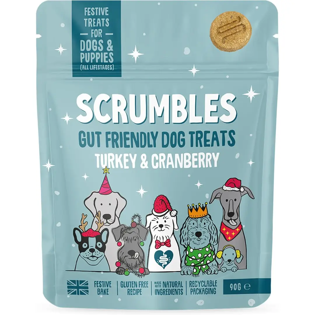 Scrumbles Turkey & Cranberry Dog Treats 90g