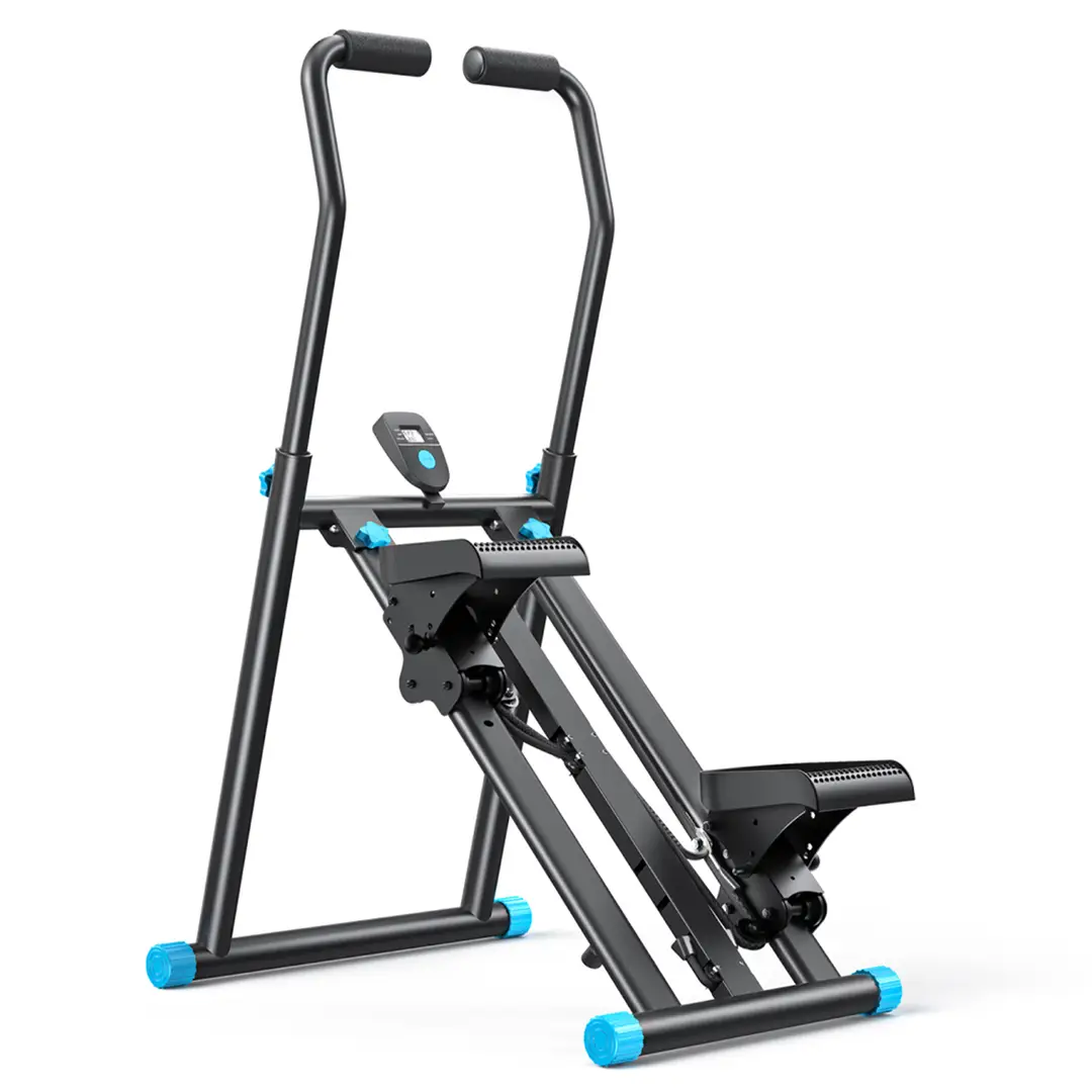 MERACH Upgraded Stair Stepper Exercise Machine for Home Gym, Compact Foldable Vertical Stair Climber with Adjustable
3 Level Resistance, Extended Step Range