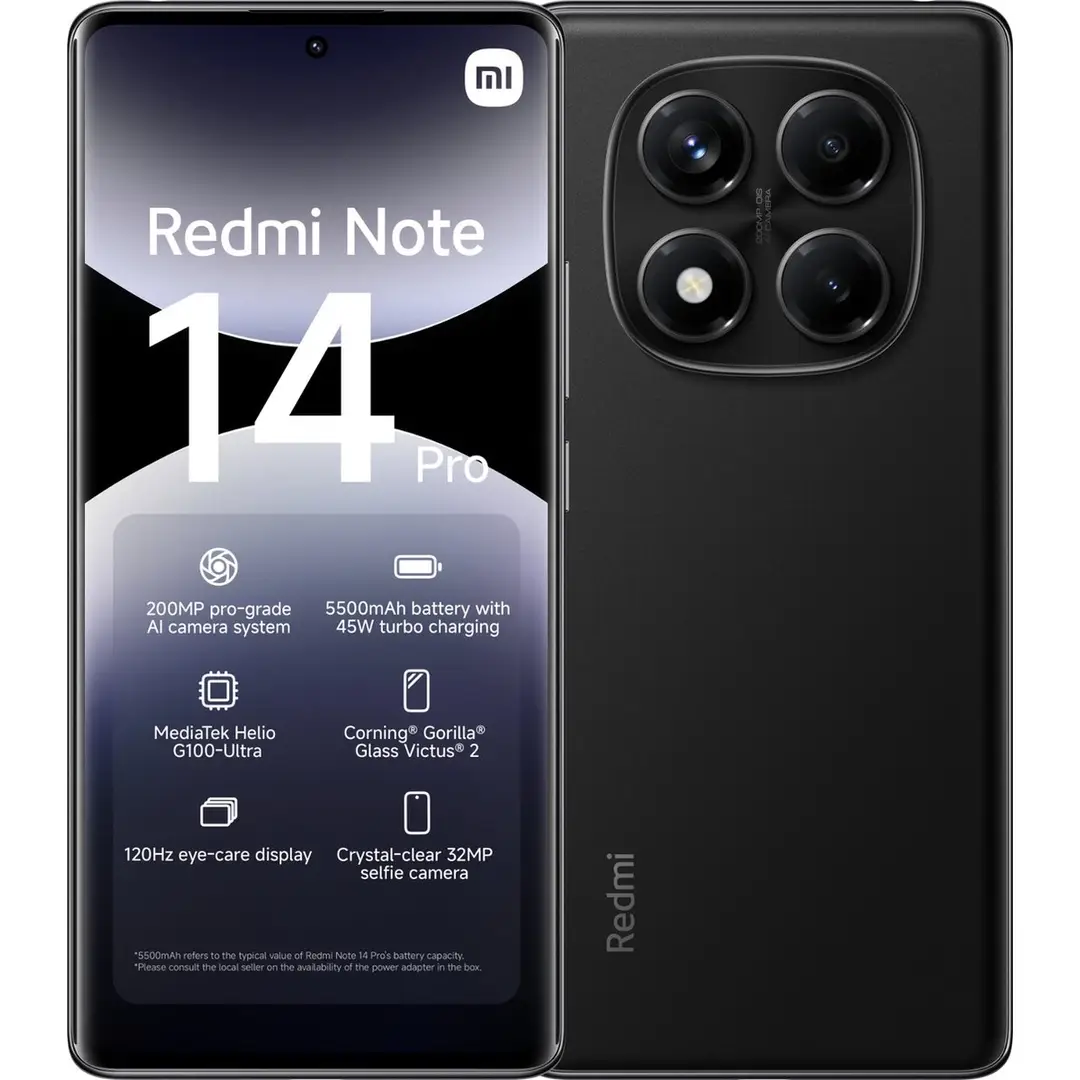 Redmi Note 14 Pro Middernachtzwart 8GB+256GB