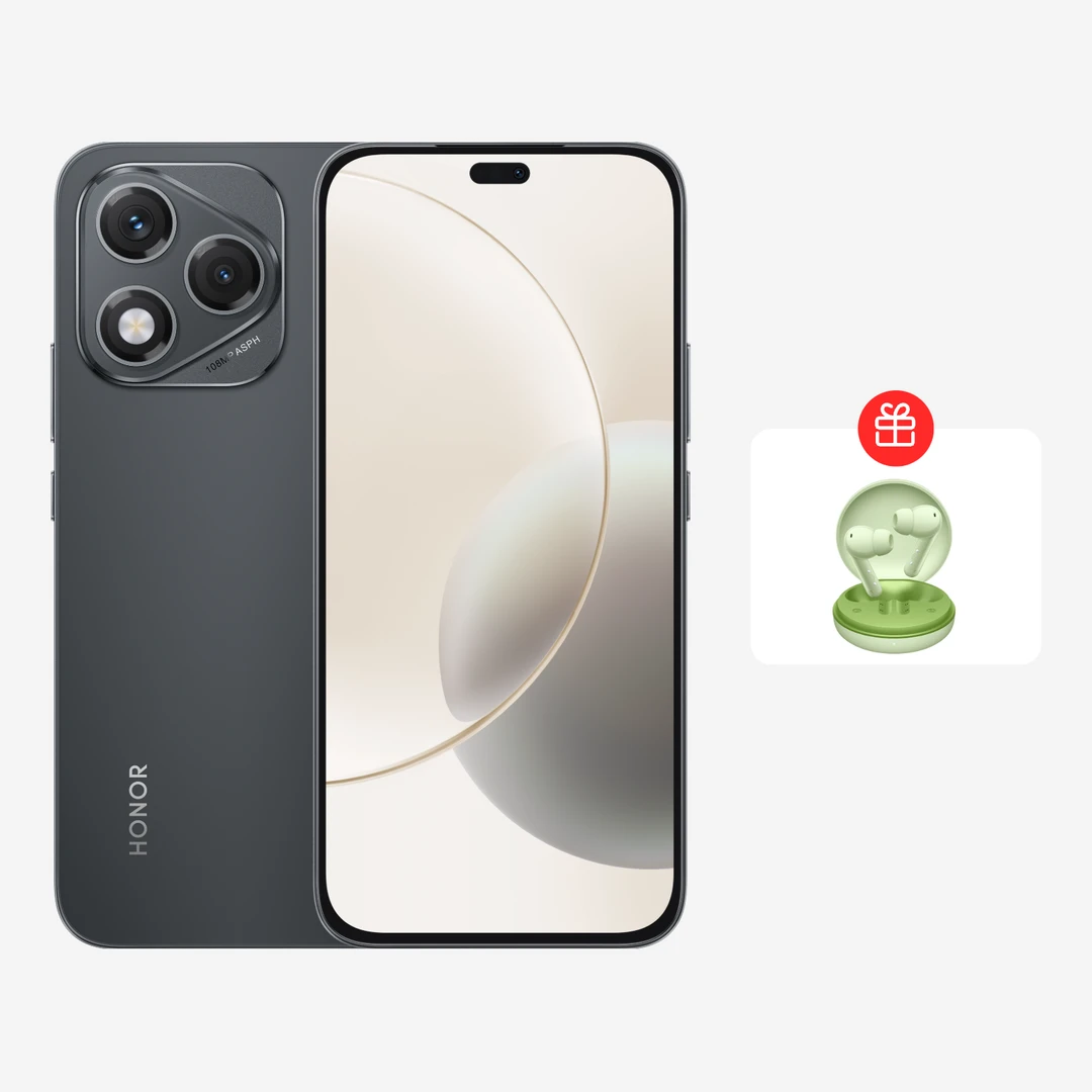 HONOR 400 Lite Smartphone 5G Dual SIM NFC, 256GB/8GB RAM, Simlock-frei Android Handy ohne Vertrag (108MP mit KI-Kamera, 6,7 Zoll Display, 5230 mAh, Android 15) Samtschwarz