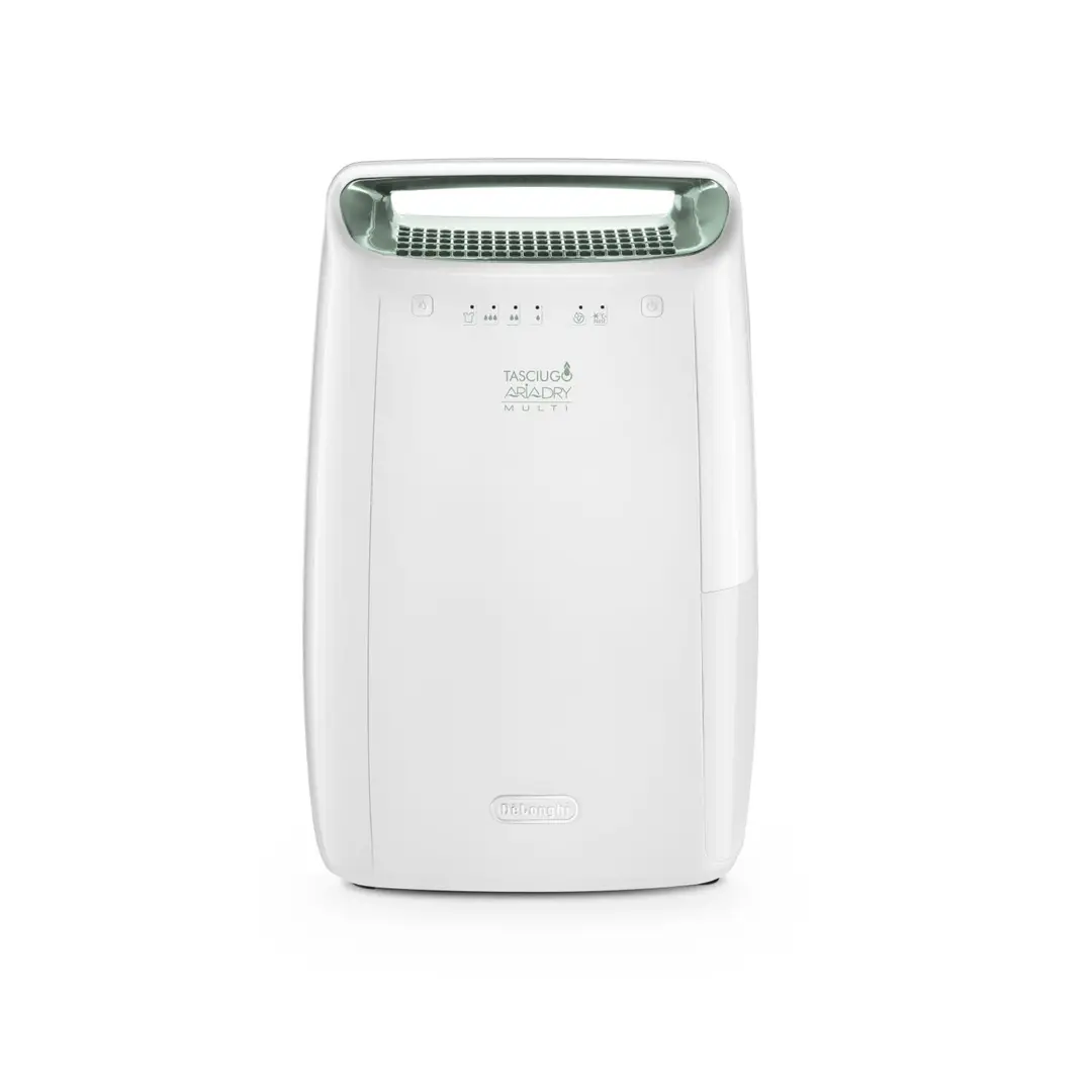 De’Longhi AriaDry Multi Dehumidifier, 12 Litre/Day Extraction, Silence System, Dedicated Laundry Function, White, DEX212SF