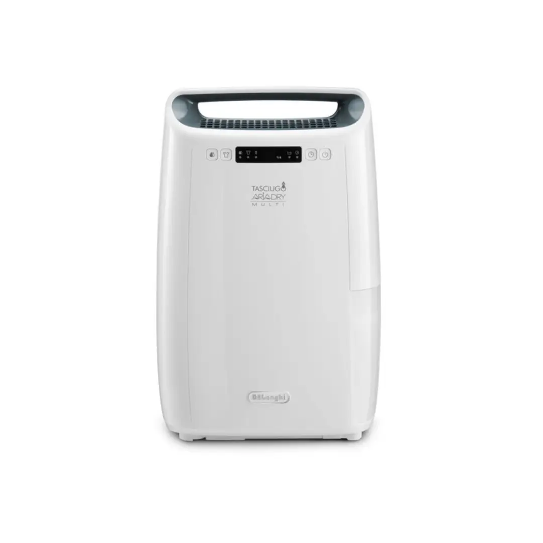 De’Longhi AriaDry Multi Dehumidifier, 16 Litre/Day Extraction, Laundry Function, Anti-Allergy Filter, White, DEX216RF