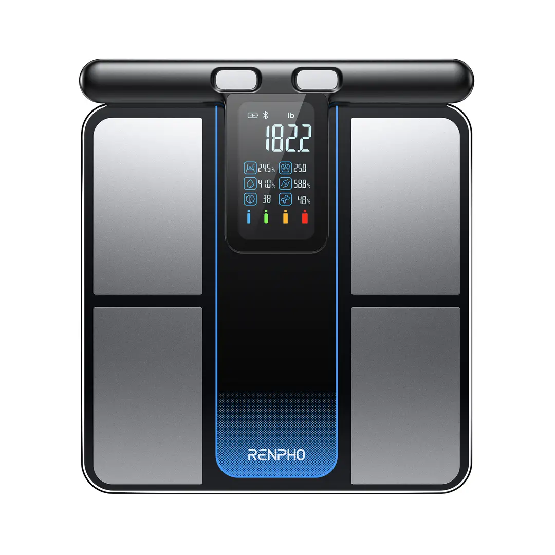 RENPHO Morphoscan Intelligent Smart Body Weighing Scale, Body Weight & BMI Analysis, Bluetooth and App Connectivity, Calorie Monitor, Black