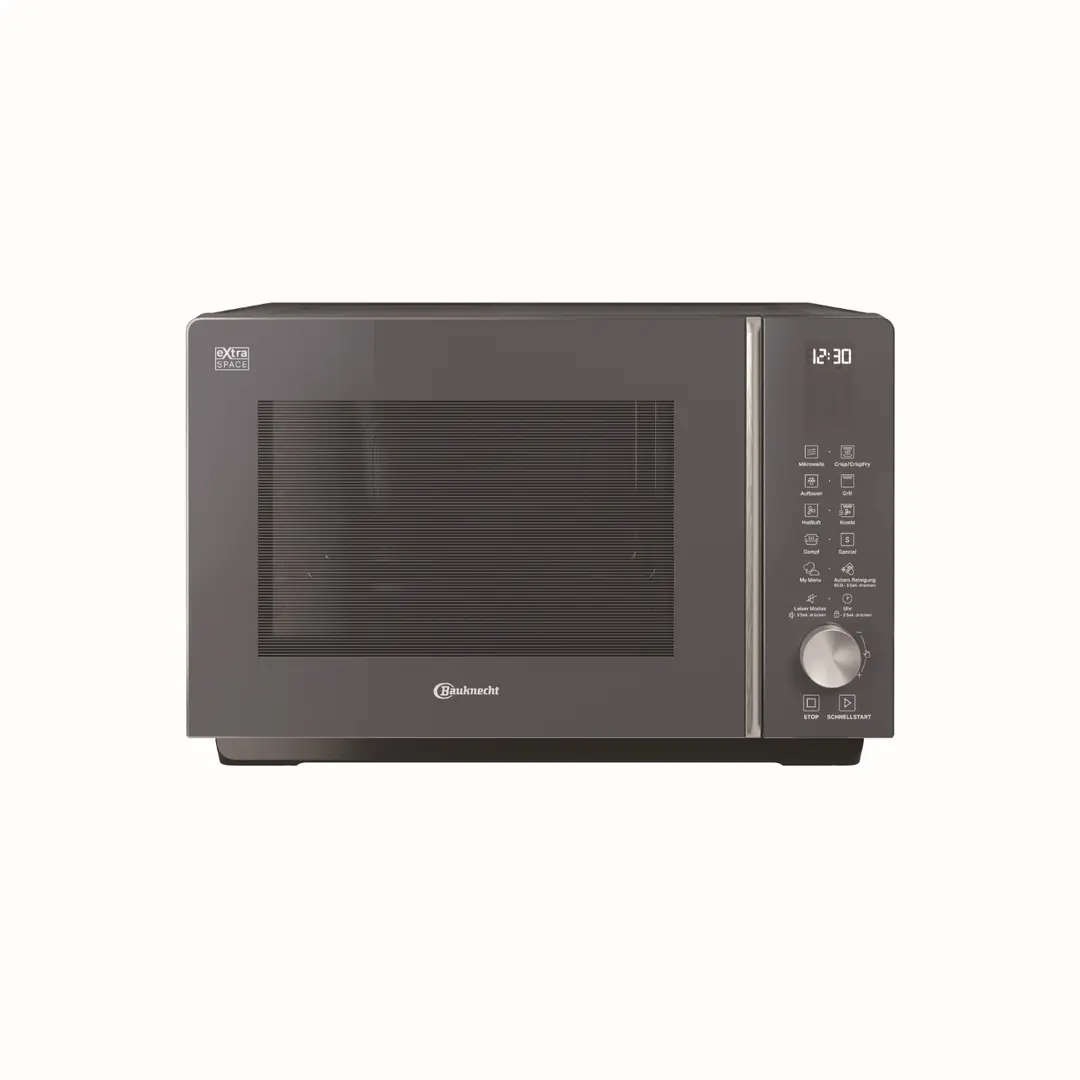 Bauknecht MF 259 SG Mikrowelle/ Extra Space: Kombination ohne Drehteller/ Mein Menü/ Crisp Fry/ Spezialprogramme/ Dampfgar Funktion inkl. Dampfgarbehälter/ Heißluft/ Quarzgrill/ AutoClean/ 25 Liter