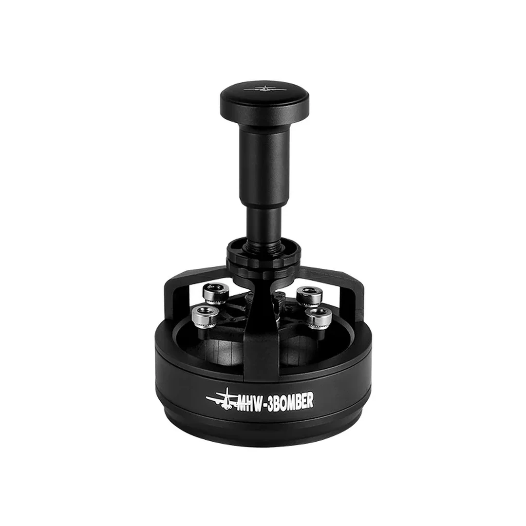 MHW-3BOMBER Yu Cyclone WDT Tools Espressorührer, Verteilerwerkzeug für Baristas, 0,25 mm, 14 Nadeln, Espressorührer, 58,35 mm, Schwarz, Modell: T5849-OS