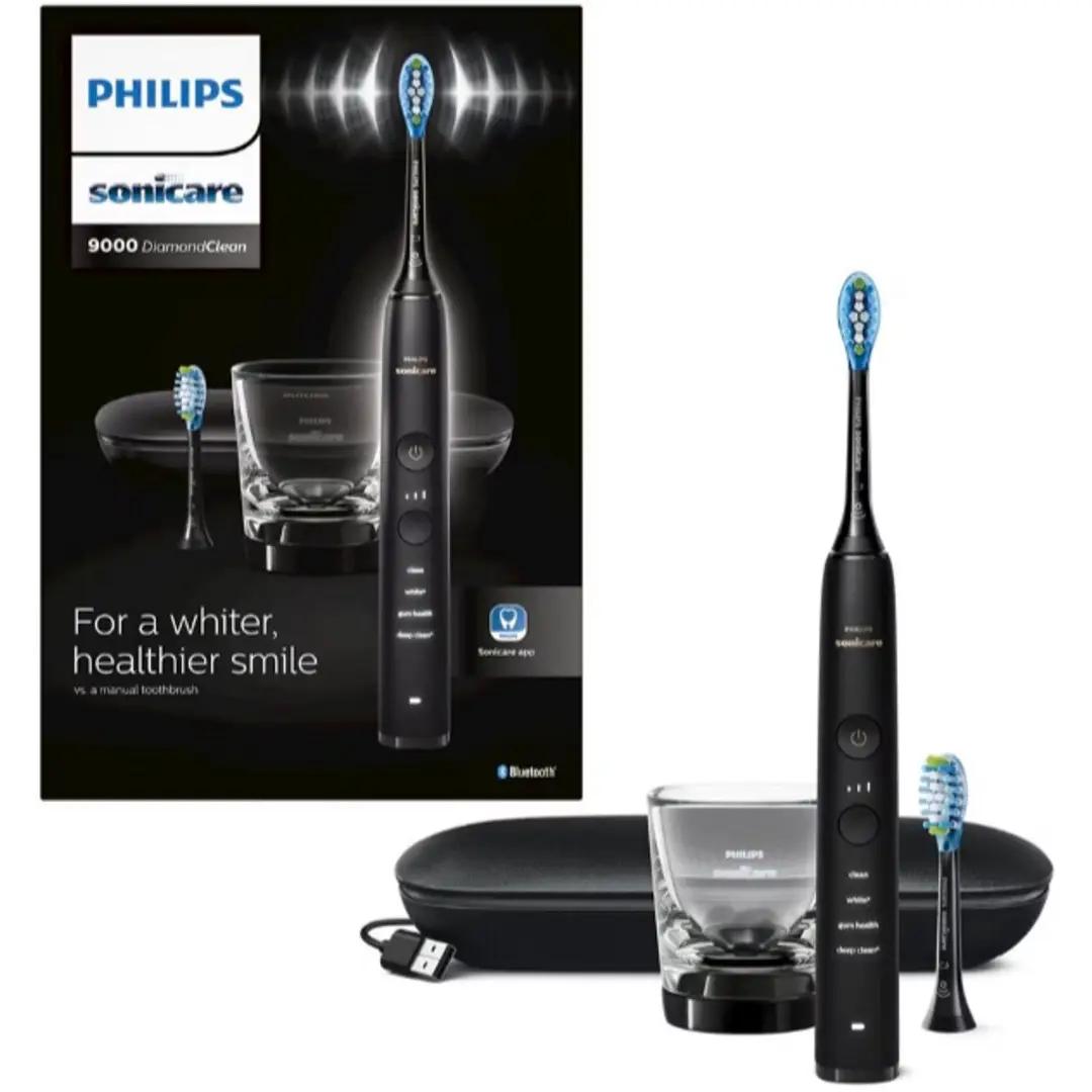 Philips Sonicare DiamondClean 9000 Series- Elektrische Tandenborstel - Oplaadglas - Zwart - HX9913/18