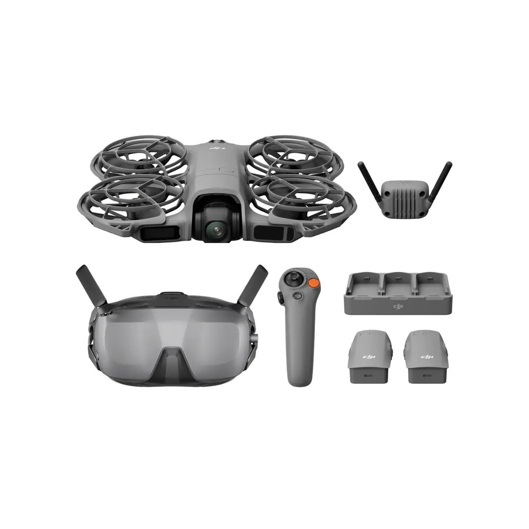 DJI Neo 2 - Motion Fly More Combo with RC Motion 3 & Goggles N3, Stable Transmission with Digital Transceiver, 4K Drone for Beginners, FPV Flying, 3 Batteries