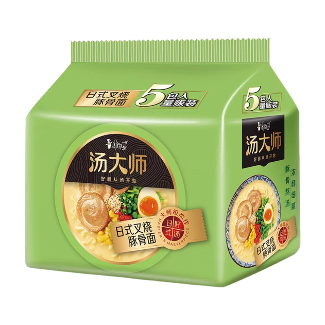 Master Kong Tonkotsu Ramen Japanese Char Siu Pork Bone Noodles 500g