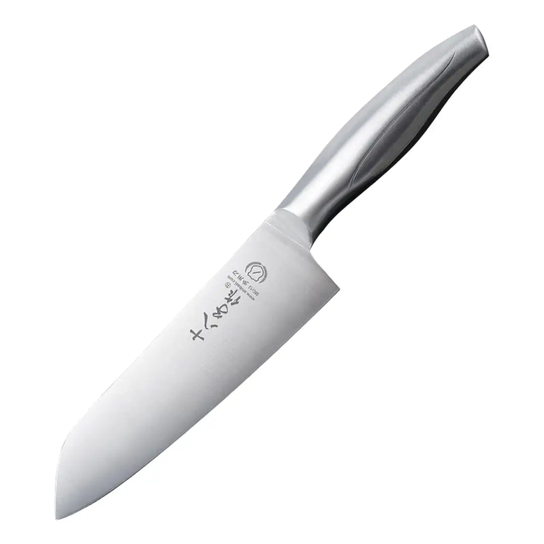 Couteau Polyvalent de Cuisine en Acier Inoxydable SHIBAZIZUO à Manche Unique – Lame Tranchante