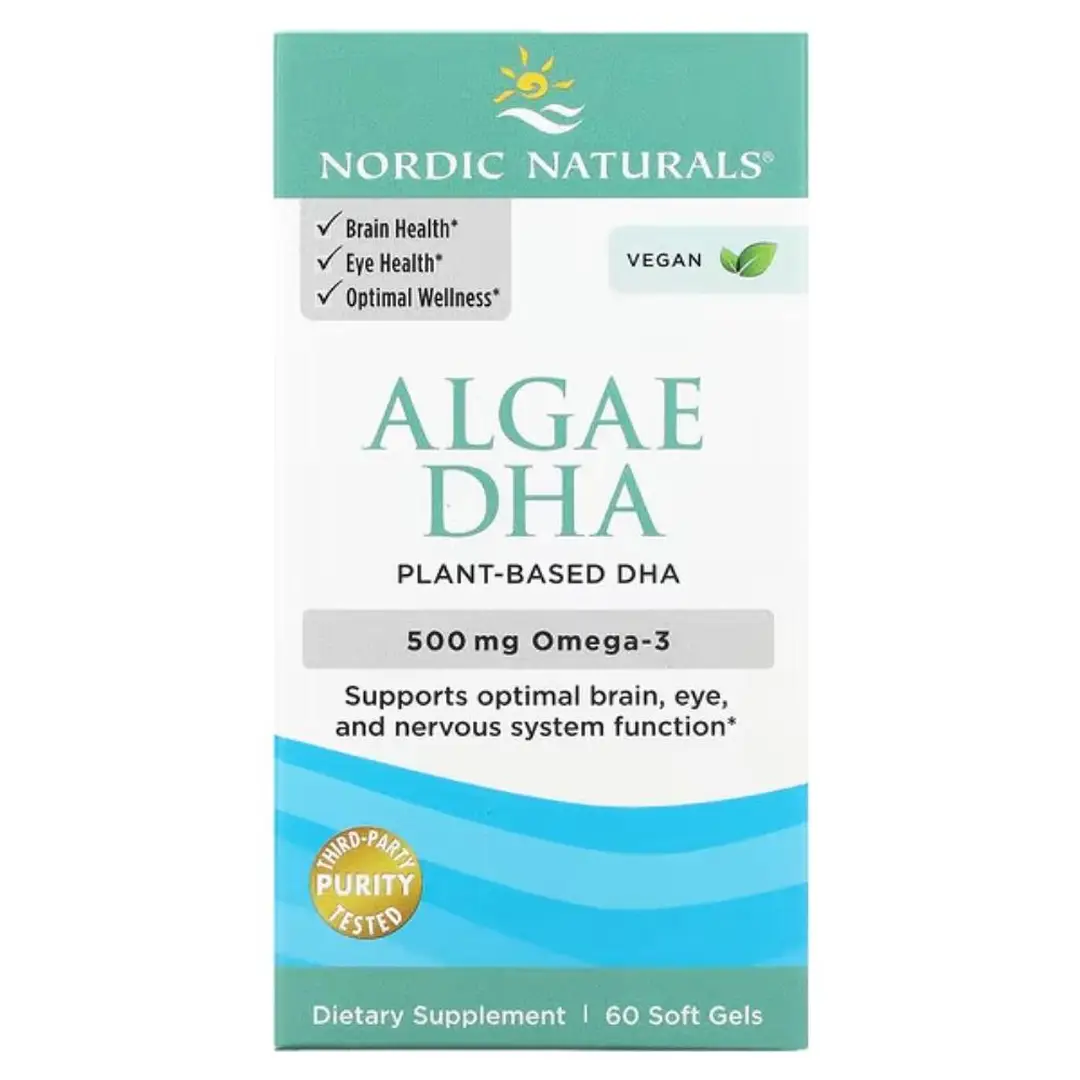Nordic Naturals Algae DHA, 500mg - 60 Softgels