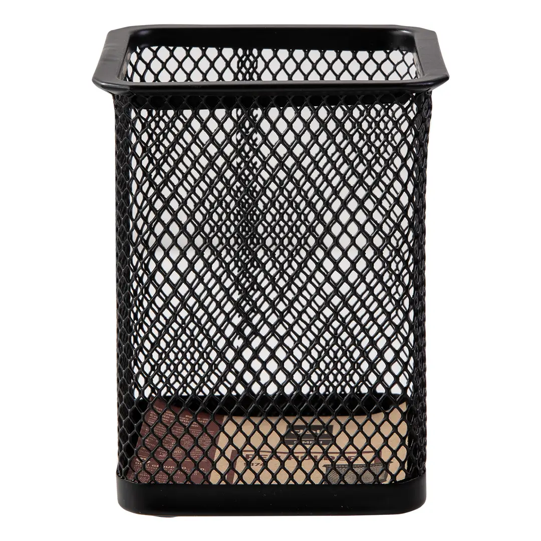 Porte-stylos carré Deli, Organisateur de bureau, Noir, 1 unité