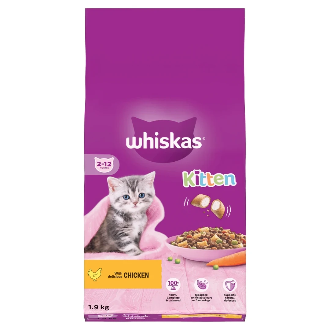 Whiskas 2-12 Months Kitten with Delicious Chicken 1.9kg