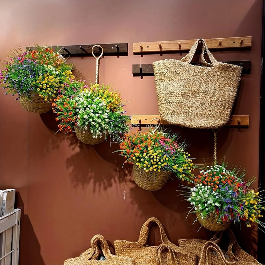 12 stuks 11,41 inch / 29 cm  
Kunstbloemen, sterrenhemel, kleine roos, kunstboeket, sterrenhemel, buitenbloembak, struikdecoratie