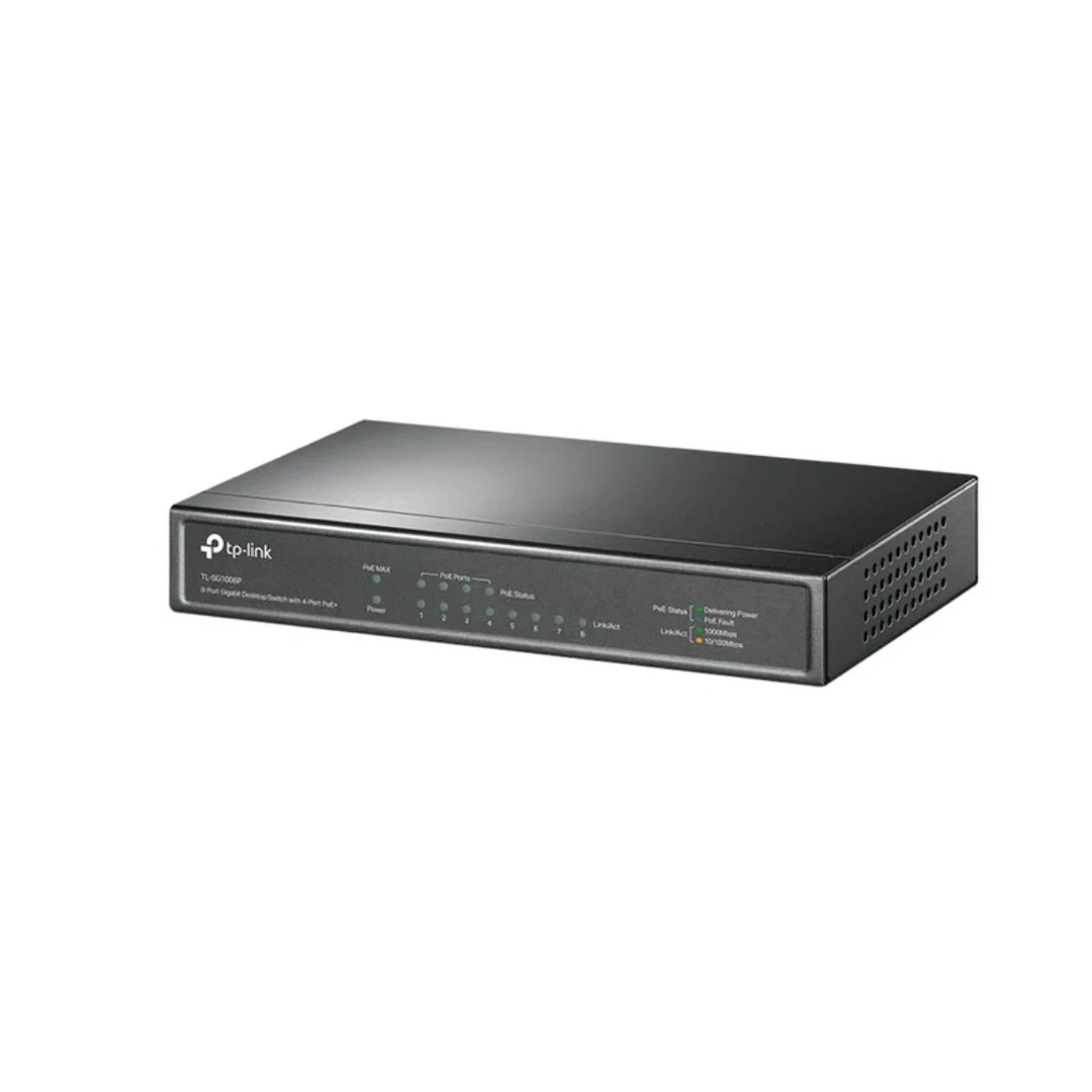 TP-Link TL-SG1008P Netzwerk-Switch Unmanaged Gigabit-Ethernet (10/100/1000) Power over Ethernet (PoE) Haselnuss
