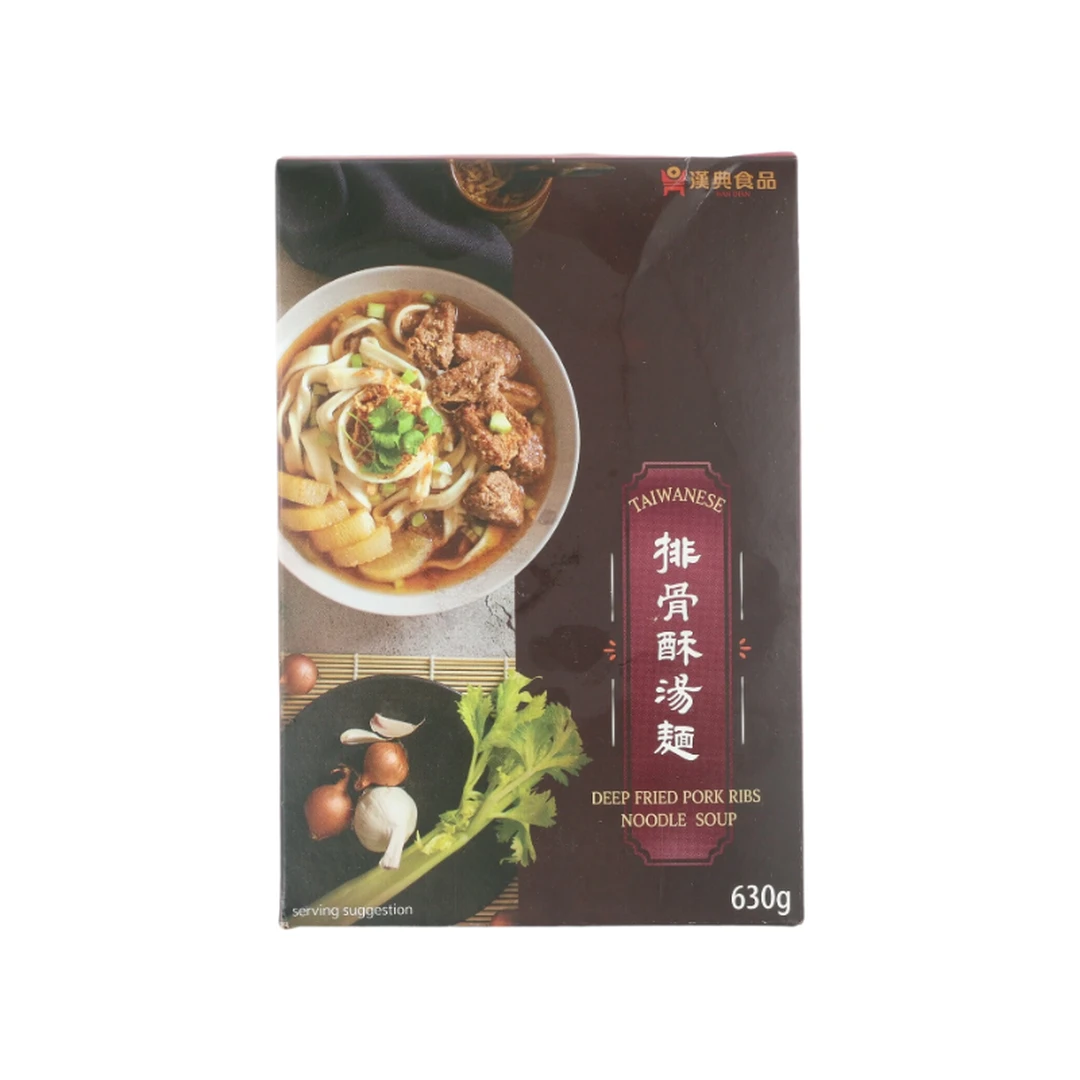 Han Dian Deep Fried Pork Ribs Noodle Soup  Contains sweeteners  630g