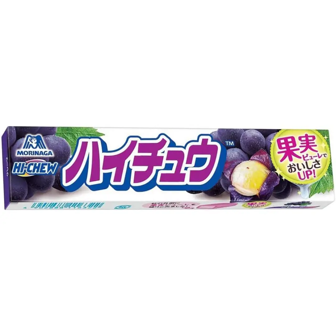 Morinaga Hi Chew Grape Gummy 12 Tablets x 12P 55.2g/pack 森永嗨啾葡萄味软糖12粒 55.2g/袋