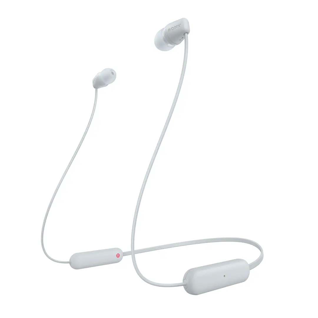 Sony WI-C100 Wireless Neckband Earphones (White)