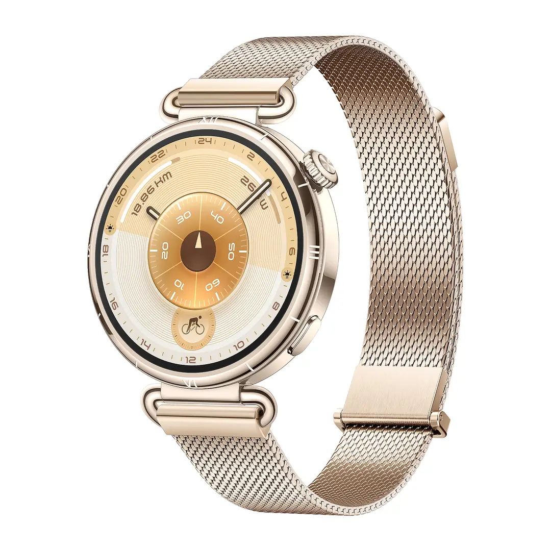HUAWEI WATCH GT6 41 mm mit goldfarbenem Milanaise-Armband