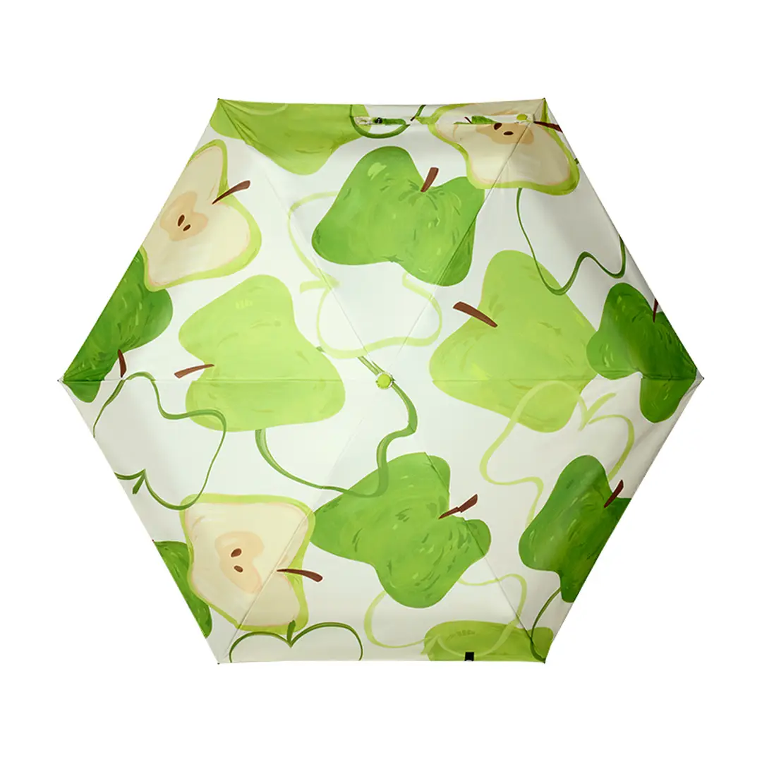 Beneunder BM527, Five-Fold Black Coating UV Protection Umbrella, Green Pear