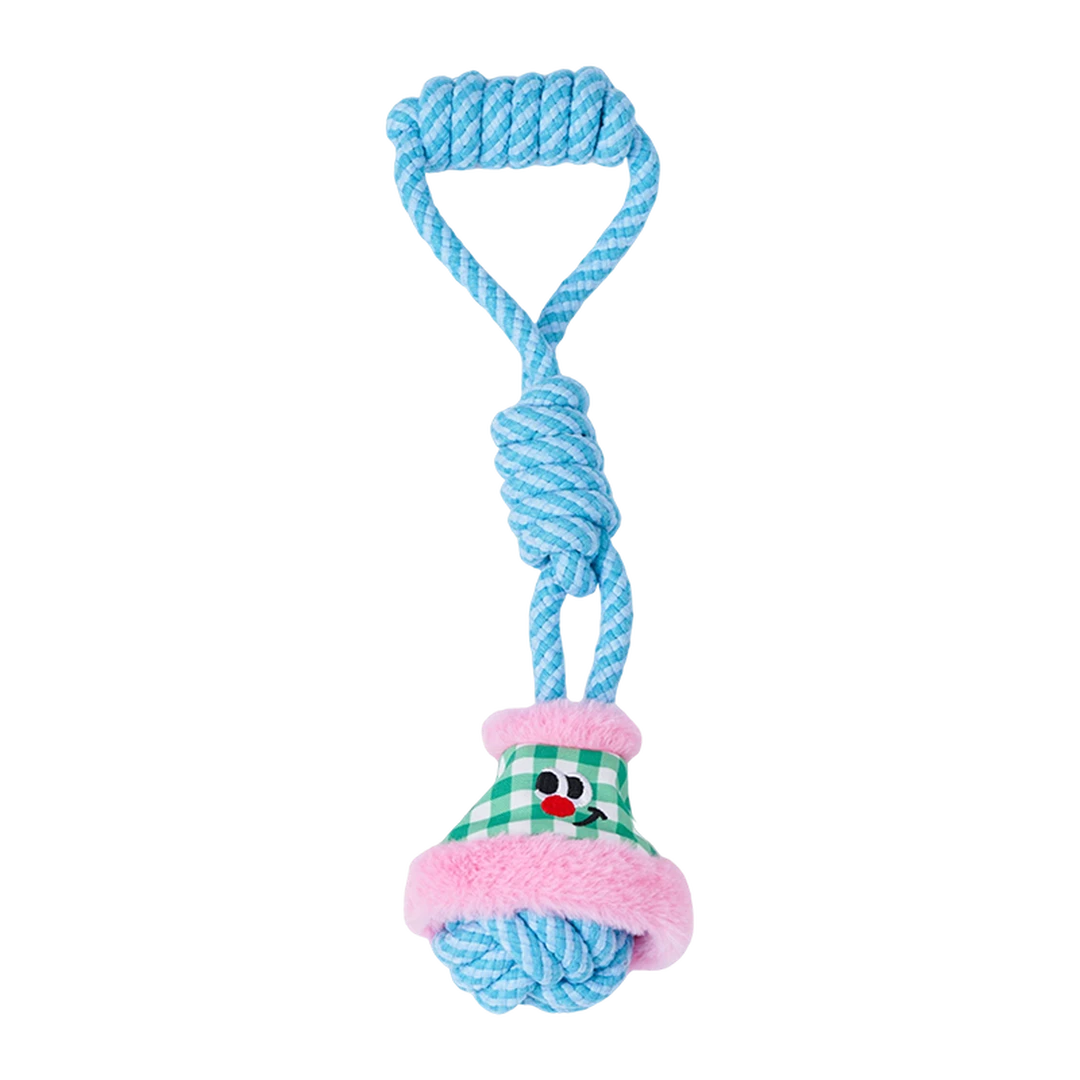 zeze Lanterne jouet à nœuds de corde (Rose/Vert)