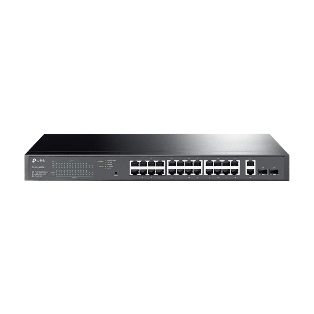 TP-Link TL-SG1428PE Netzwerk-Switch Managed L2 Gigabit Ethernet (10/100/1000) Power over Ethernet (PoE) 1U Schwarz