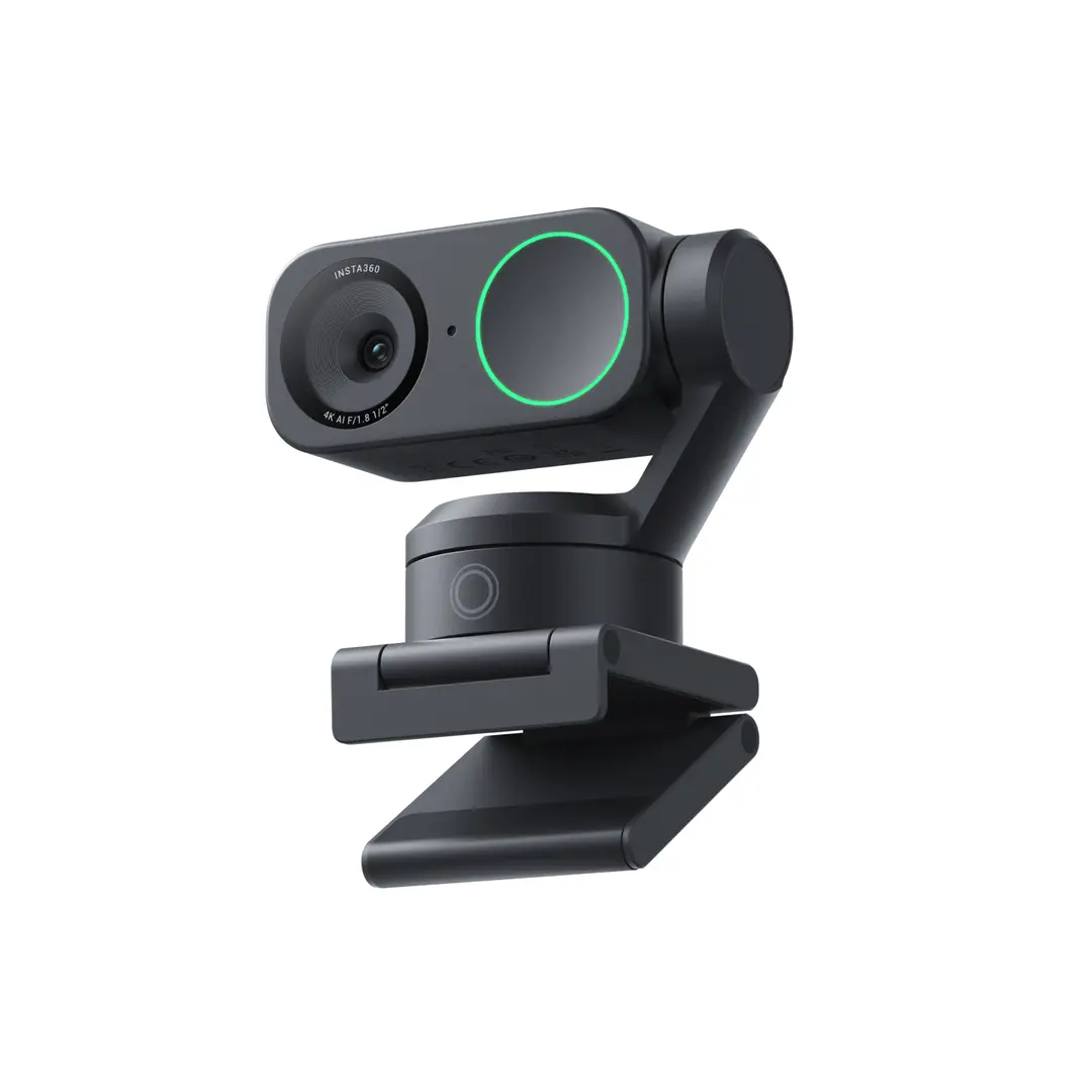 Insta360 Link 2 Standard Bundle - 4K webcam voor pc/Mac, 1,27 cm sensor, AI-tracking, HDR, microfoon met AI-ruisonderdrukking, gebarenbediening voor streaming, videogesprekken, gaming, compatibel met Zoom