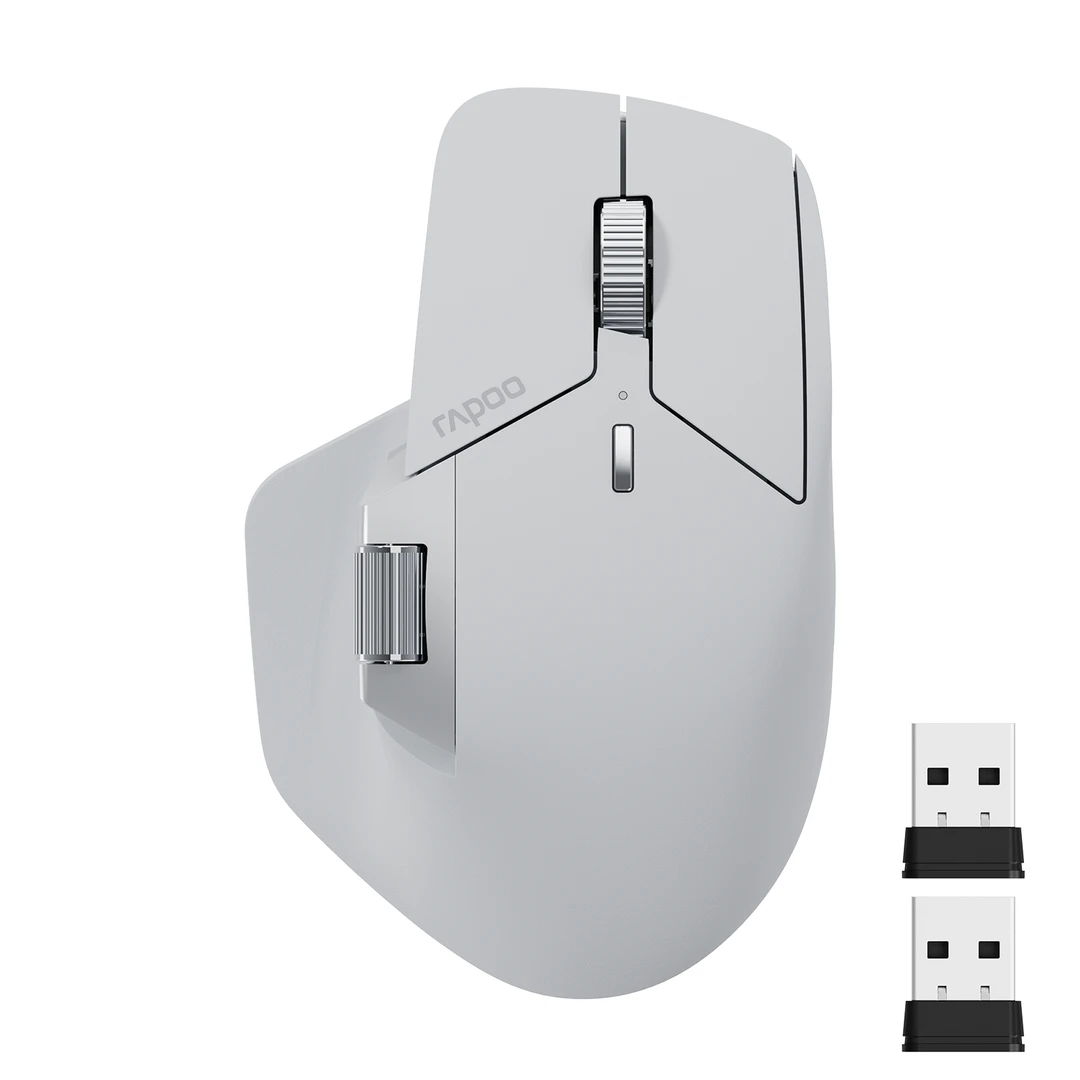 Rapoo MT760 Mini souris sans fil Bluetooth - Gris clair