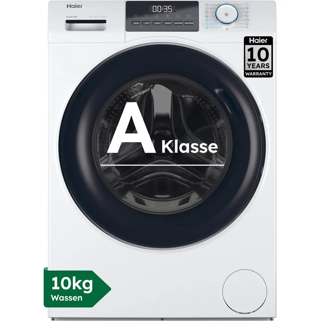 Haier Wasmachine HW100-BP14929A i-Pro 1 (10 kg, 1400 tpm, Inverter-motor, ABT, 70 dB, Stoom)