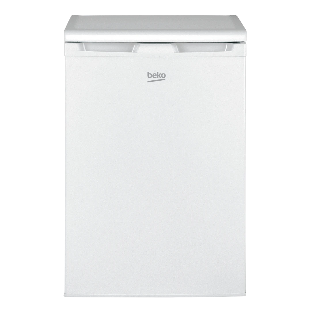 Beko TSE1284N b100 Tischkühlschrank mit Gefrierfach, 4-Sterne-Gefrierfach, 114 Liter Gesamtkapazität, 101 Liter Kühlschrank, 13 Liter Gefrierfach, MinFrost, Tür wechselbar, Weiß