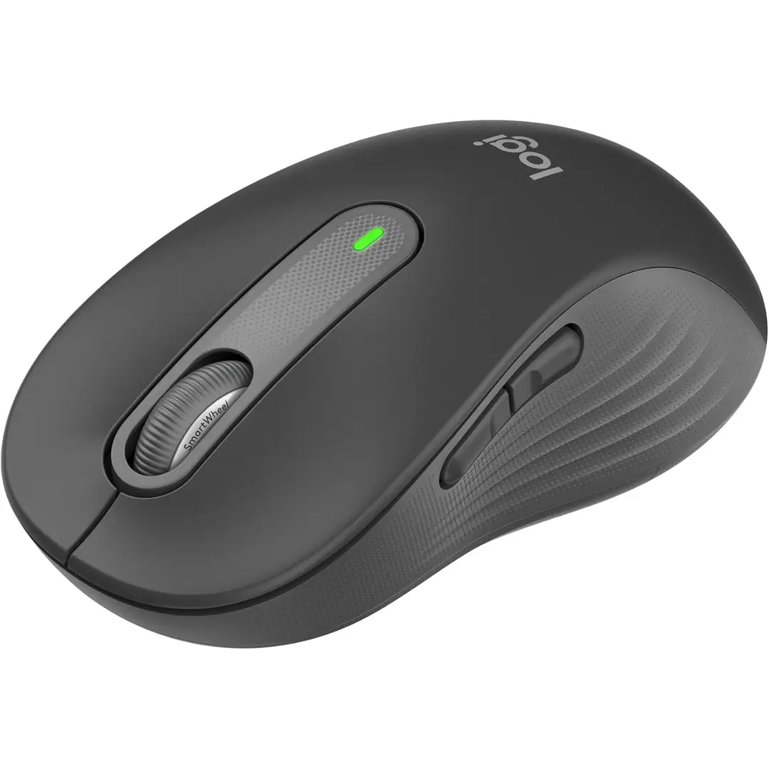 Logitech signature M650 L kabellose maus - für große hände, leise klicks, anpassbare seitentasten, Bluetooth, multigerätekompatibilität - graphit