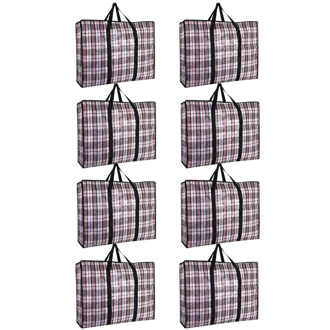 8-piece practical down comforter storage bag, space-saving, can be used to store clothes and bedding.68*50*24cm black