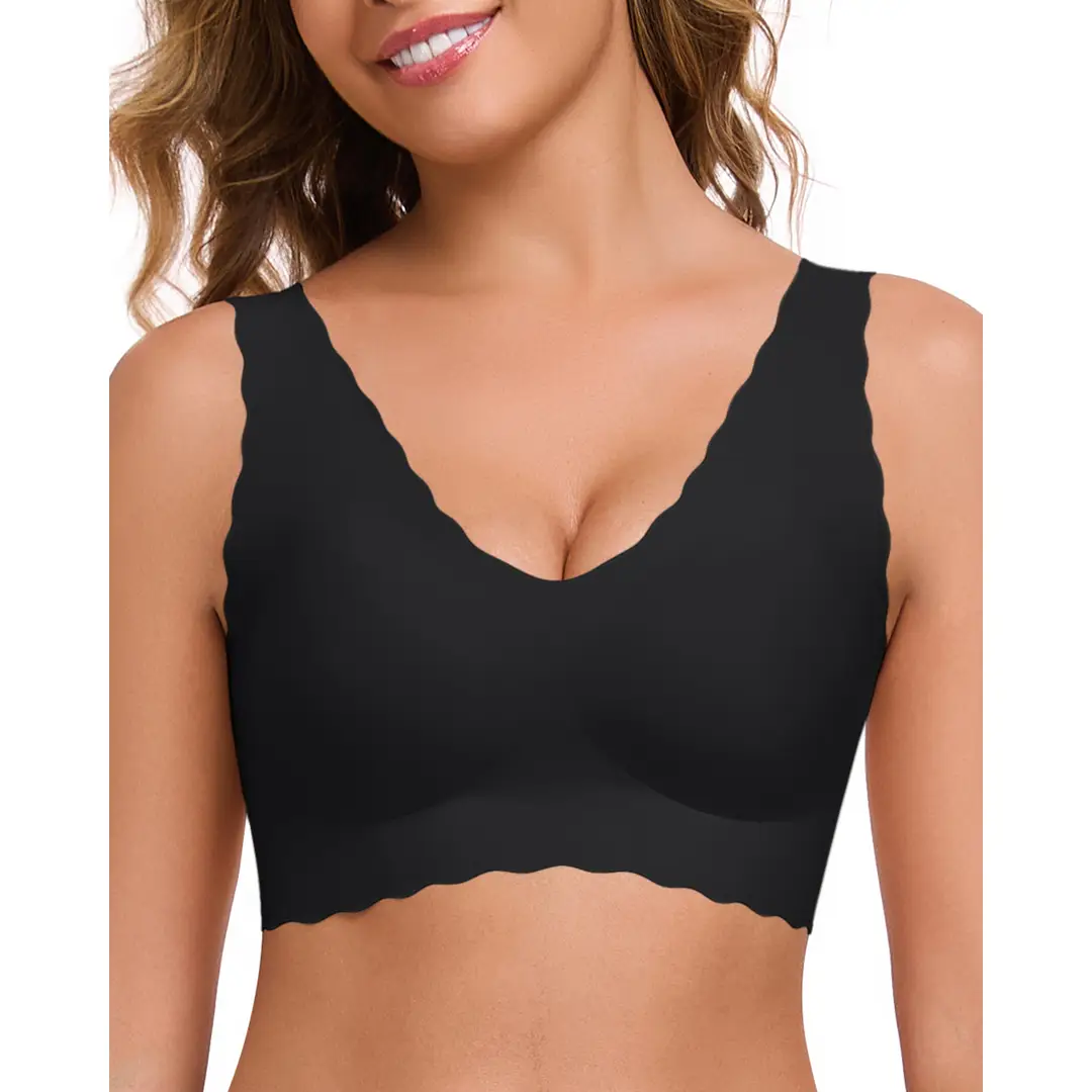 ubras-Wave geschnittenes Bralette-Smart Size-Schwarz-S-18