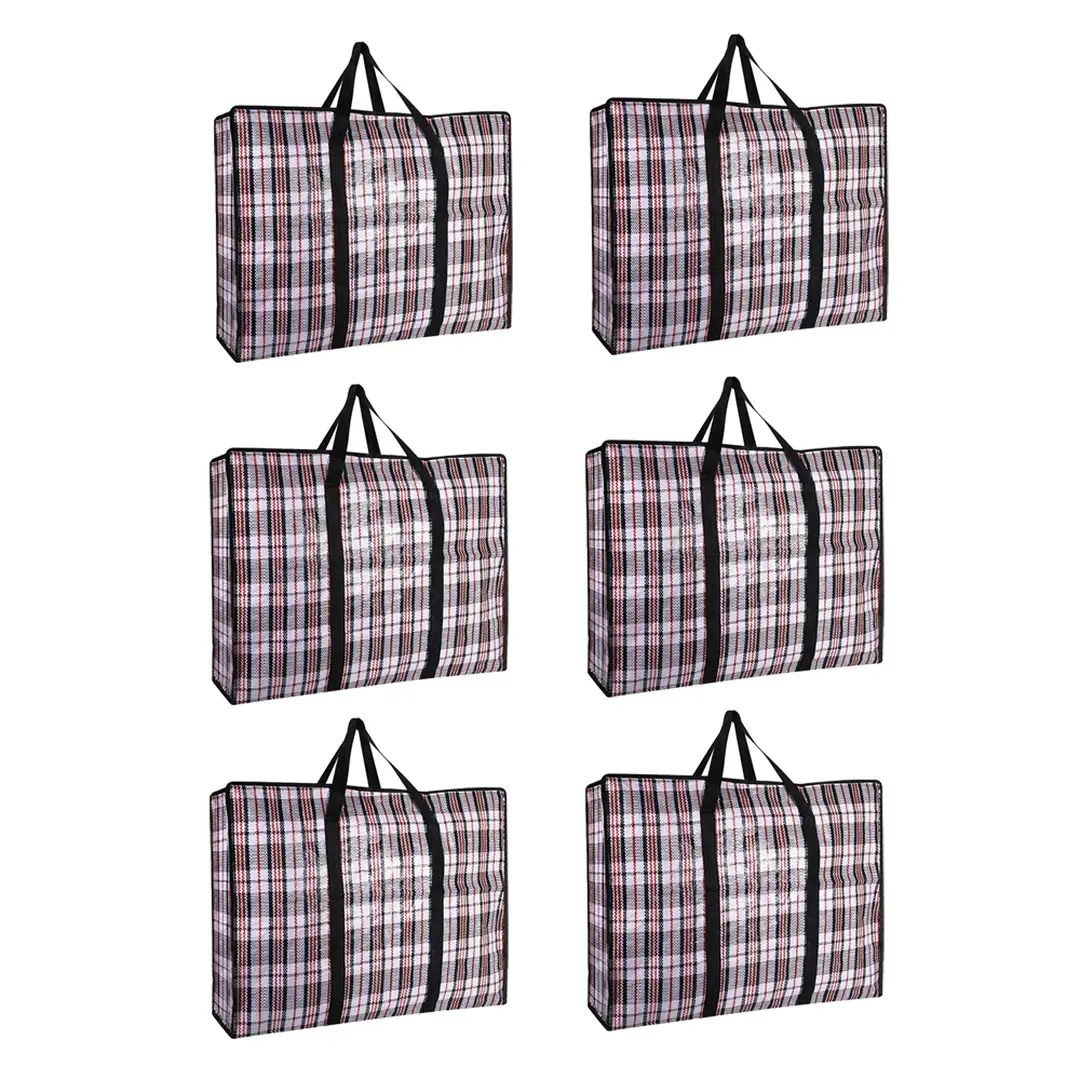 6-piece practical down comforter storage bag, space-saving, can be used to store clothes and bedding.68*50*24cm black