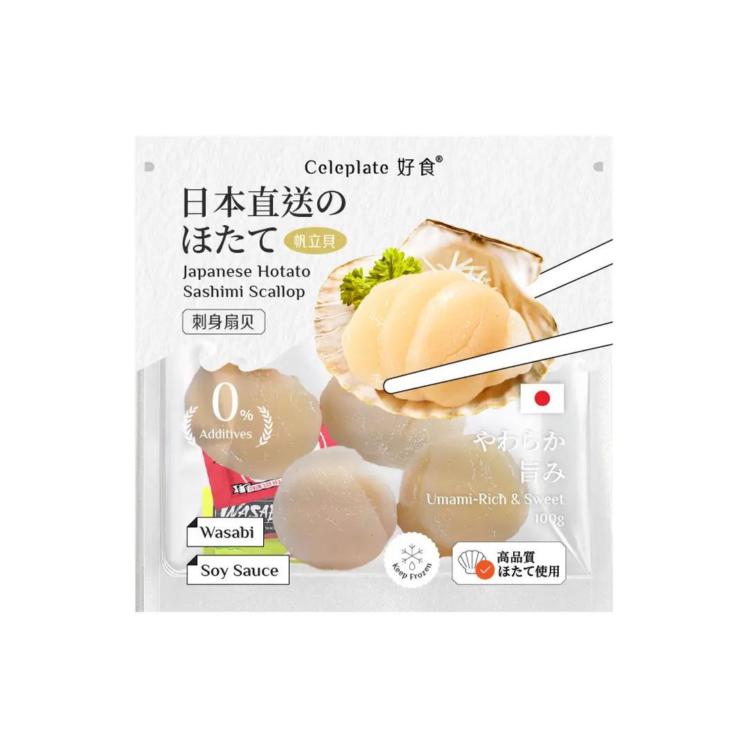 Celeplate Japanese Hotato Sashimi Scallop 100g