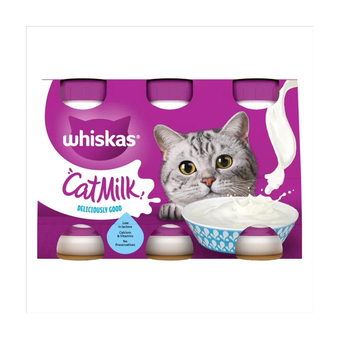 Whiskas Kitten Cat Milk Bottle 3 x 200ml