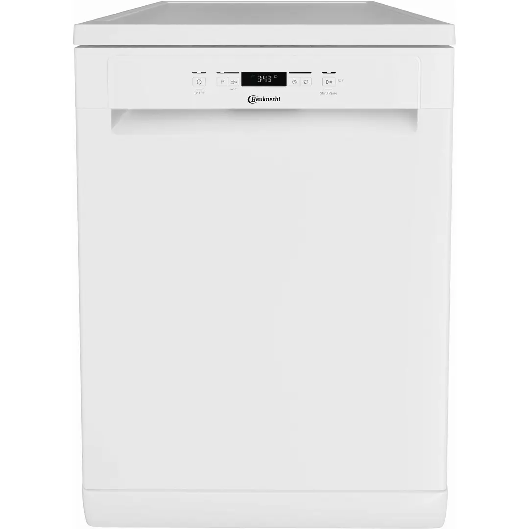 Bauknecht B2F HD624 A Freistehender Geschirrspüler, 60 cm, 14 Maßgedecke, Hygieneprogramm, Vollwasserschutz, Selbstreinigung, Startzeitvorwahl [Energieeffizienzklasse E]