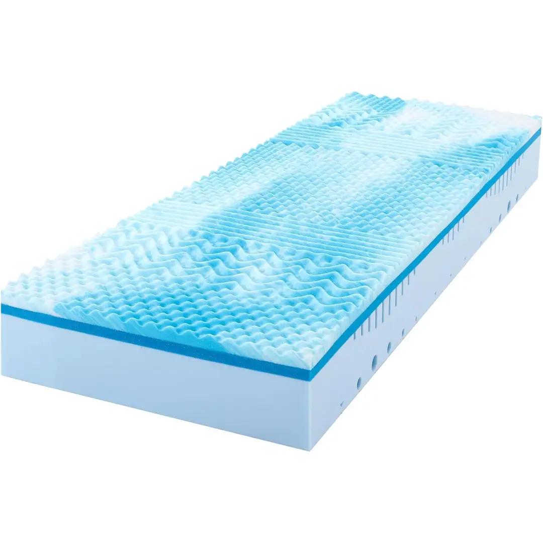 MLILY Mattress PRO 100 x 200cm Cold Foam Mattress 7-Zone Memory Foam Mattress Hardness H2 & H3, ?koTex Rolled Mattress 2-in-1 Gel Foam Mattress 22cm Height, 100 x 200c