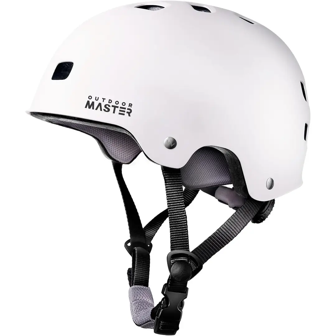 OutdoorMaster Skateboard Helmet Oryx White L 54-60cm