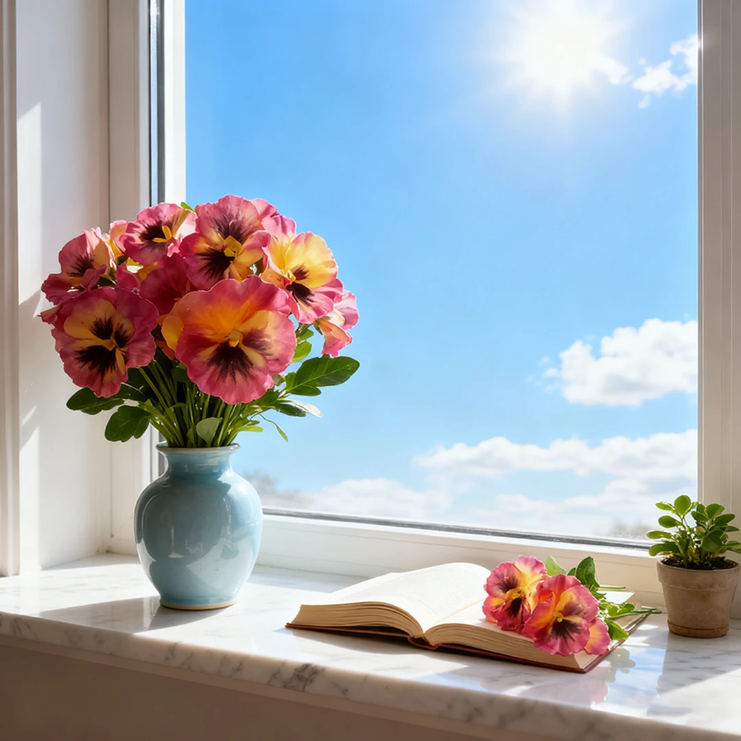 4 Stück 11 Zoll/28 cm  
Künstliche Stiefmütterchen Blumen Outdoor Kunstblumen Plastikpflanzen Künstliche Seidenblumen für Vorgarten, Fensterkasten, hängende Pflanzgefäß-Dekoration (orange)