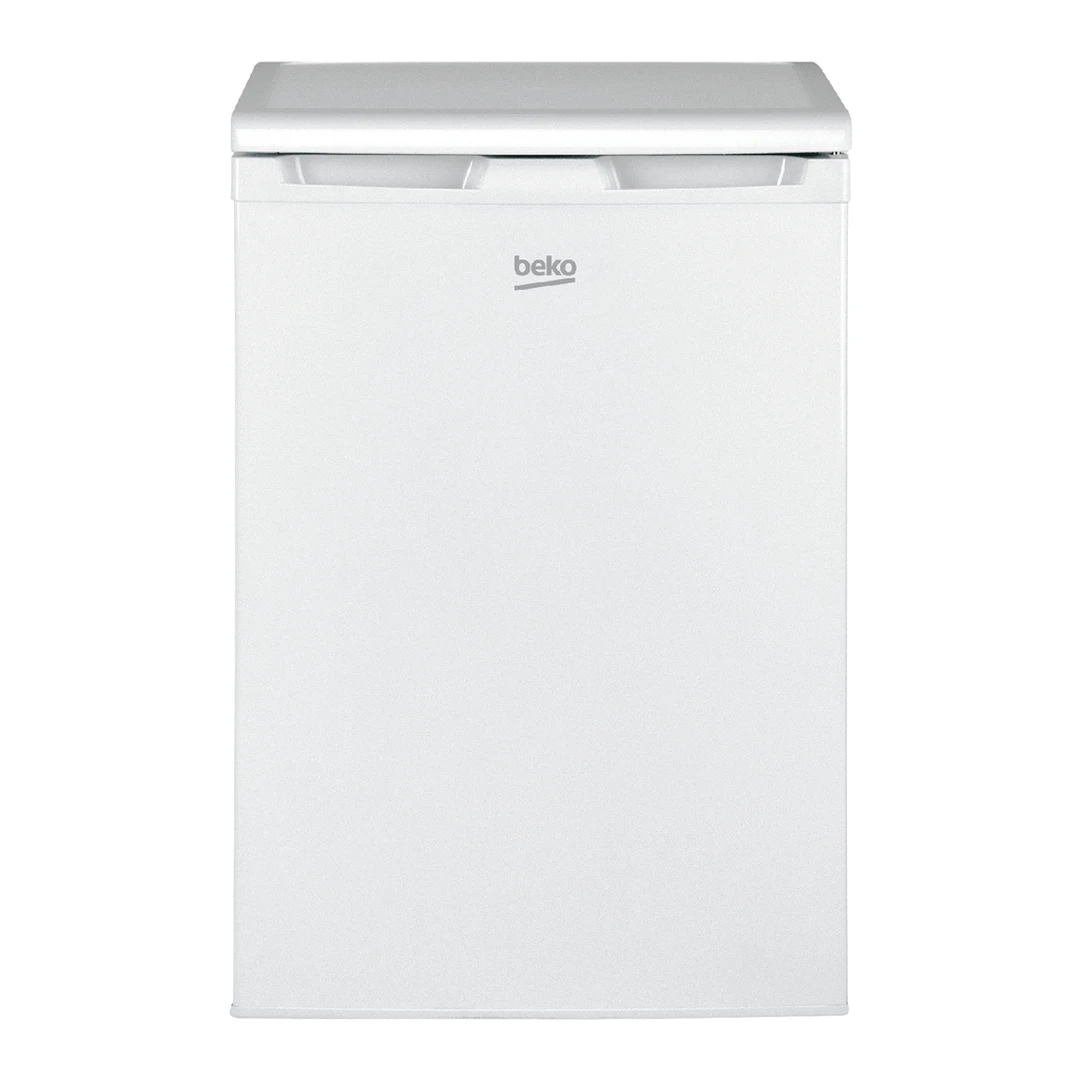 Beko TSE1284N b100 Tischkühlschrank mit Gefrierfach, 4-Sterne-Gefrierfach, 114 Liter Gesamtkapazität, 101 Liter Kühlschrank, 13 Liter Gefrierfach, MinFrost, Tür wechselbar, Weiß