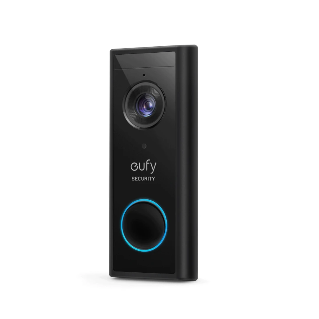 eufy Security, zusätzliche kabellose Video-Türklingel Akku, 2K HD,Türklingel mit Kamera-Funktion,Gebührenfreie Nutzung,Personenerkennung,Audiofunktion,kinderleichte Installation (HomeBase 2 notwendig)