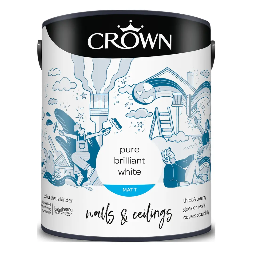 Crown Matt Emulsion Brilliant White 2.5L