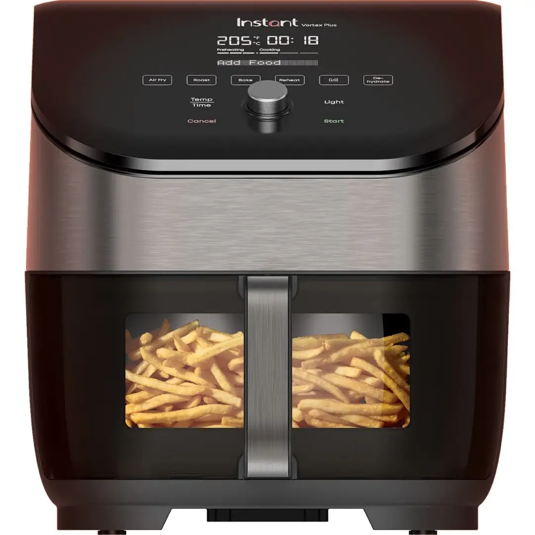 Instant Pot Instant Vortex ClearCook OdourErase 5.7L Digitale Airfryer - 6-in-1 Slimme Programma's - RVS