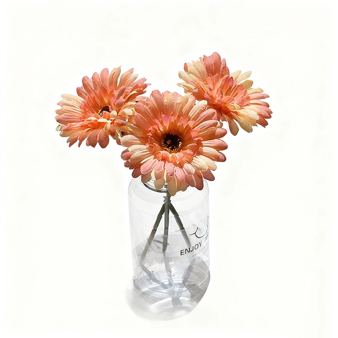 3Pcs 9.05in/23cm
Artificial Silk Gerbera Flowers Wedding Home verandahs Table Decor Fake Daisy Chrysanthemum Party Home Decoration(orange)