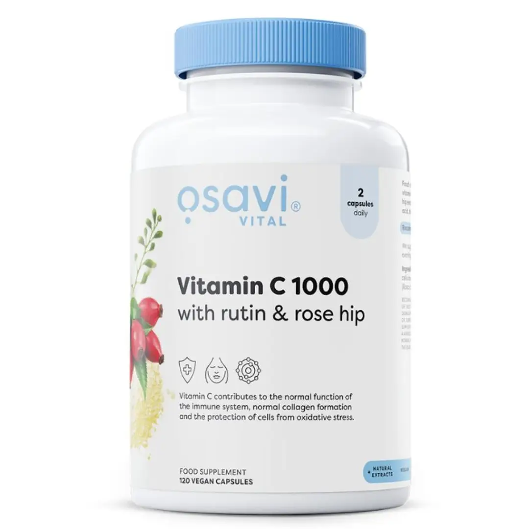 Osavi Vitamin C1000 with Rutin & Rose Hip - 120 vegan Capsules