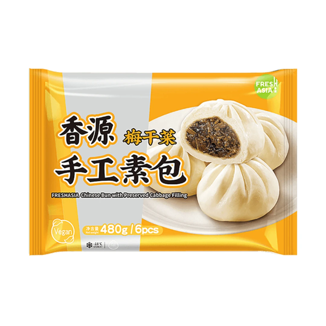 FRESHASIA Chinese Bun with Preserved Cabbage Filling 480g