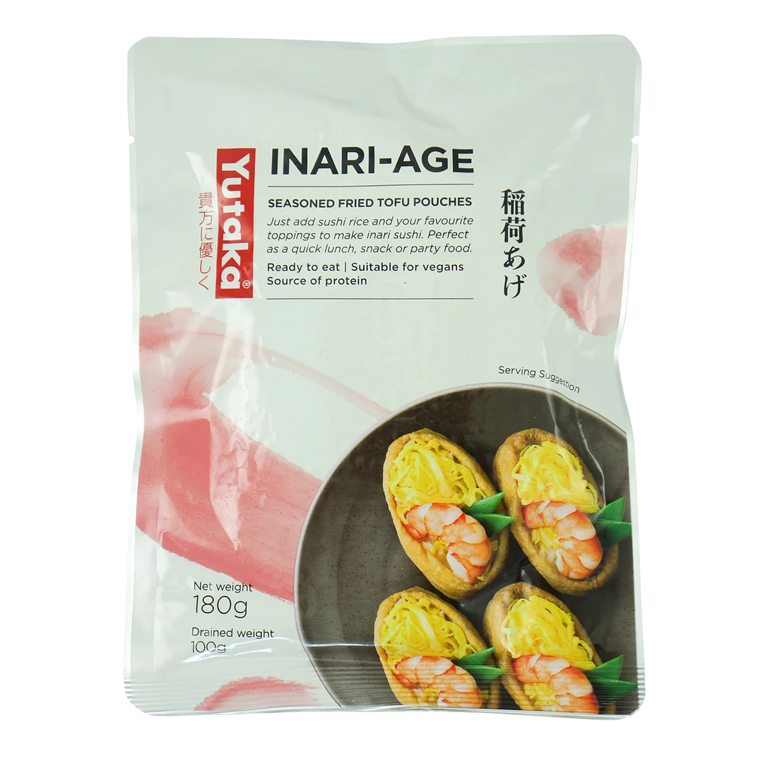 Yutaka Seasoned Soybean Curd Sushi Pocket -Inari 10pc 180g
