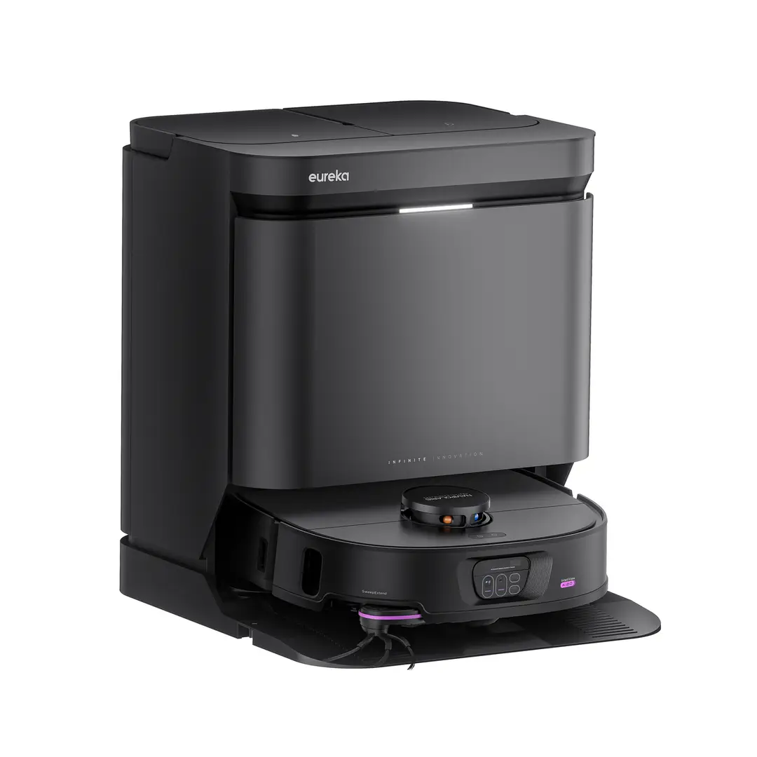 Eureka Floorcare Robot Vacuum and Mop – 2 in 1 Cleaning, Self-Cleaning and Self-Emptying Docking Station, Max Ultra System, Black – NERJ15MAXULTRABK