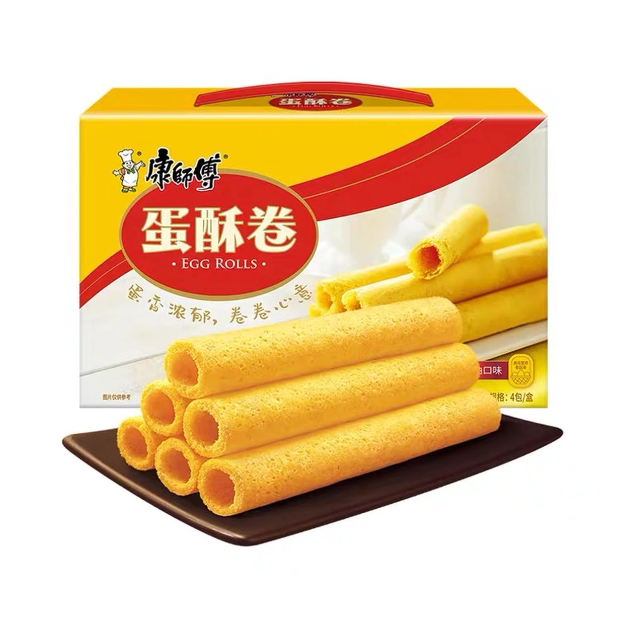 Master Kong Egg Waffle Rolls - Rich Cream Flavor 384g | Joybuy